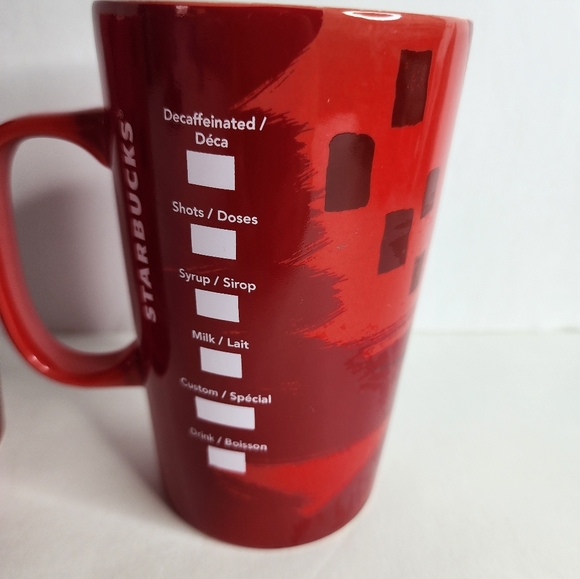 Starbucks Siren logo Christmas ceramic coffee mugs 16oz - Picture 7 of 11